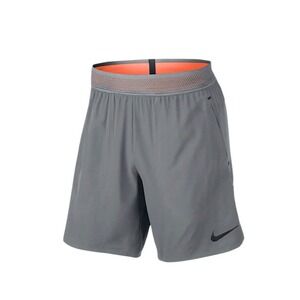 Nike Flex Mens Dri-FIT Training Shorts Grey Orange 847819-004 XL NEW